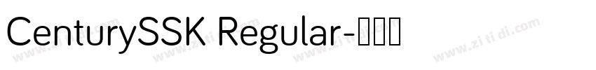 CenturySSK Regular字体转换